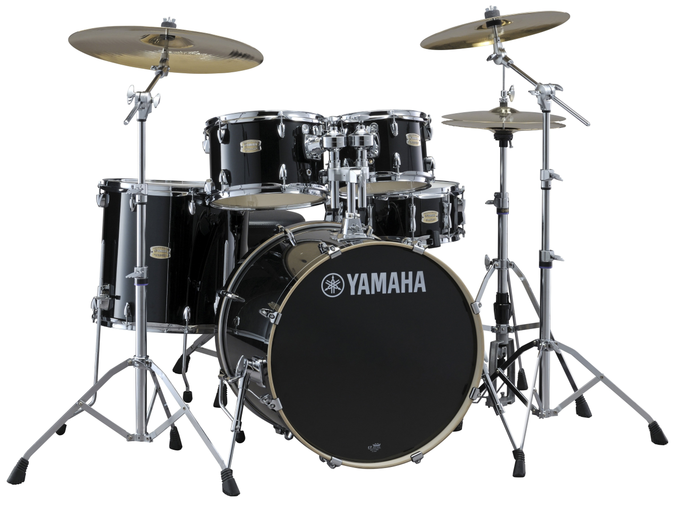 Yamaha Stage Custom Birch Euro 5 Piece Drum Kit in Raven Black