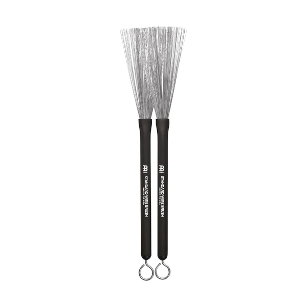 Meinl SB300 Standard Wire Brushes Retractable w/ Rubber Grip