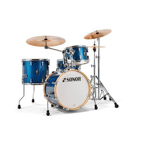 Sonor AQX Jazz 18" 4-Piece Shell Pack - Blue Ocean Sparkle