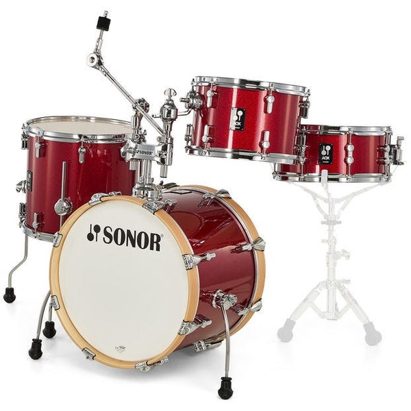 Sonor AQX Jazz 18" 4-Piece Shell Pack - Red Moon Sparkle