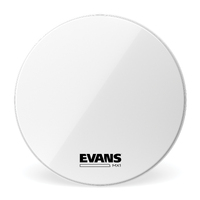 EVANS MX1 16 INCH MARCHING BASS DRUM HEAD WHITE