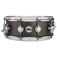 DW Collectors 14 x 6.5 Snare - Satin Black Over Brass 