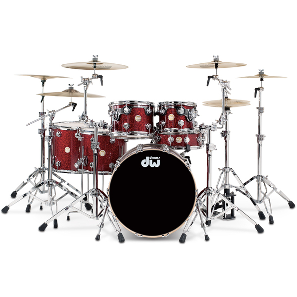 DW Collectors Maple 333 Shell Pack - Ruby Glass FinishPly