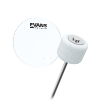 Evans EQ Single Pedal Bass Drum Patch Clear Nylon 2 Pack
