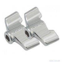 GIBRALTAR 8mm CHROME CYMBAL WING NUT 2-PACK 