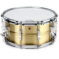 LUDWIG ACRO BRUSHED BRASS SNARE DRUM - 6.5X14"