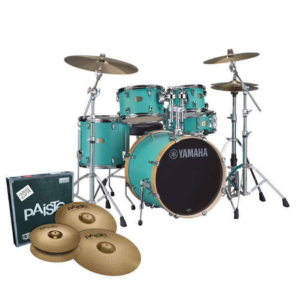 YAMAHA STAGE CUSTOM NEXT STAGE DRUM KIT PACKAGE - FUSION - MATTE SURF GREEN