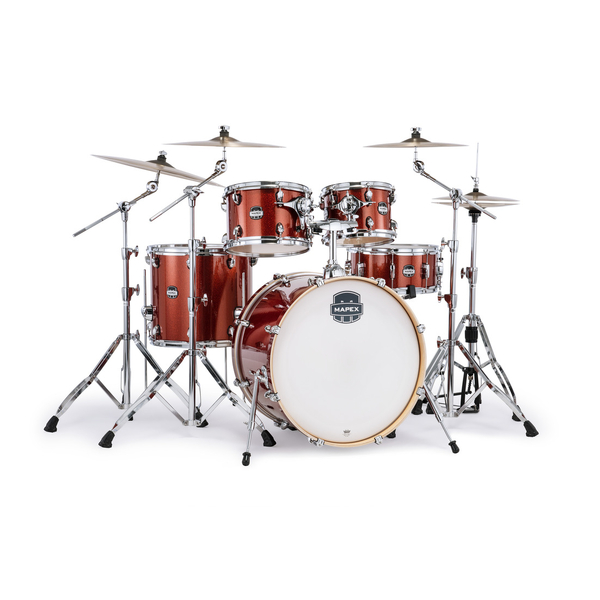Mapex Mars Birch 22" 5-Piece Shell Pack - Blood Orange Sparkle
