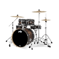 PDP Concept Maple 5 Piece 22" Shell Pack - Satin Charcoal Burst Lacquer
