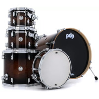 PDP Concept Maple Exotic 22" 5-Piece Shell Pack - Charcoal Burst Over Walnut