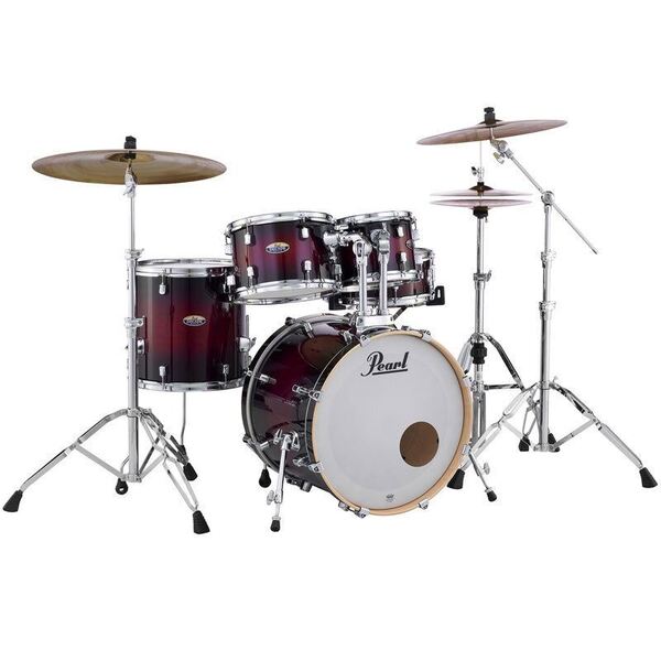 Pearl Decade Maple 22" 5-Piece Fusion Plus Kit w/Hardware - Gloss Deep Red Burst 