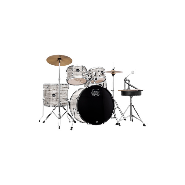 Mapex Prodigy 20" 5-Piece Drum Kit - White Wood Grain w/cymbals