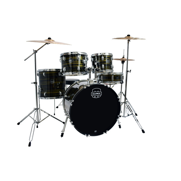 Mapex Prodigy 20" 5-Piece Drum Kit - Brown Wood Grain w/cymbals