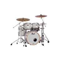 Pearl Masters Maple/Gum 4 Piece Shell Pack Matte White Marine