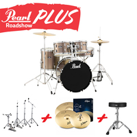 Pearl Roadshow-X 22" 5-piece Fusion Plus Drum Kit - [Bronze Metallic]