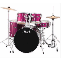 Pearl Roadshow-X 22" 5-piece Fusion Plus Drum Kit - [Pink Metallic]