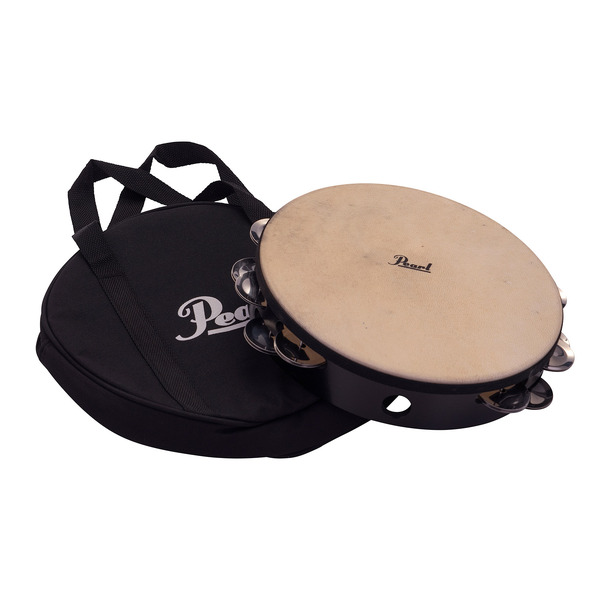 Pearl Tambourine Elite Concert (Double Row - Headed) w/ Case