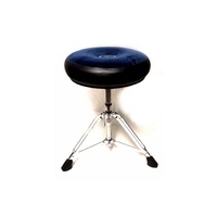 Roc-N-Soc Drum Throne Manual Spindle Round Seat - Blue