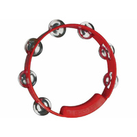 08 INCH TAMBOURINE ABS 07 PR NKL JINGLES RED