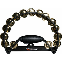 Rhythm Tech Pro Tambourine Black w/ Brass Jingles