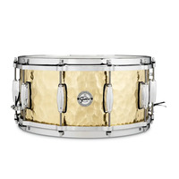 Gretsch Full Range 14 x 6.5 Hammered Brass Snare Drum
