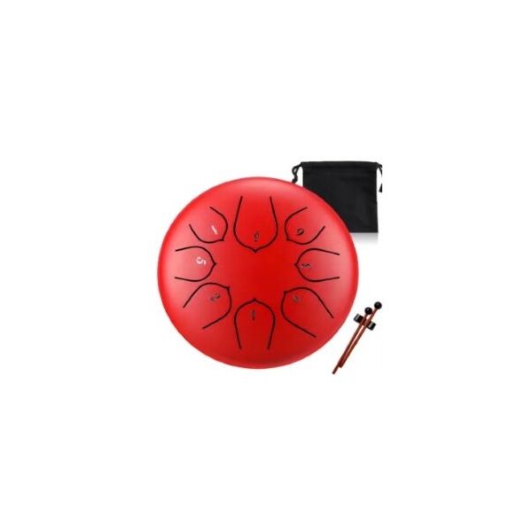 Samba Tongue Drum Red 6"