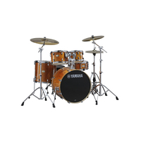 STAGE CUSTOM BIRCH EURO KIT IN HONEY AMBER WITH PST5 CYMBALS