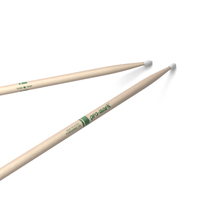 ProMark Classic Forward 7A Raw Hickory Drumstick, Oval Nylon Tip