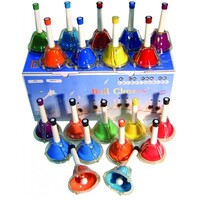 20 NOTE BELL PRESS TUNED SET COLOURED A3-D5A3-E5