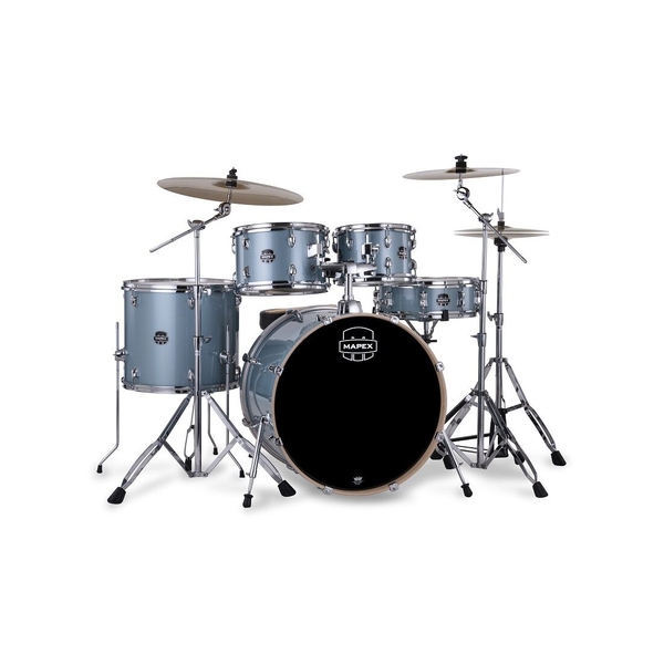 Mapex Venus 22" 5-Piece Drum Kit w/ Hardware and Cymbals - Aqua Blue Sparkle