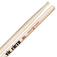 Vic Firth F1 Wood Tip Drumsticks Hickory Med Round Tip F1