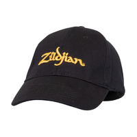 Zildjian Classic Black Baseball Cap W/ Gold Logo