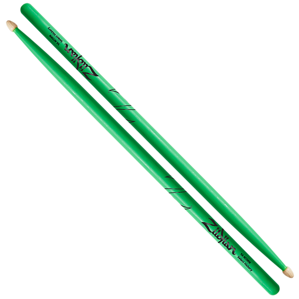 Drumsticks   Hickory  5A Wood Acorn Neon Green