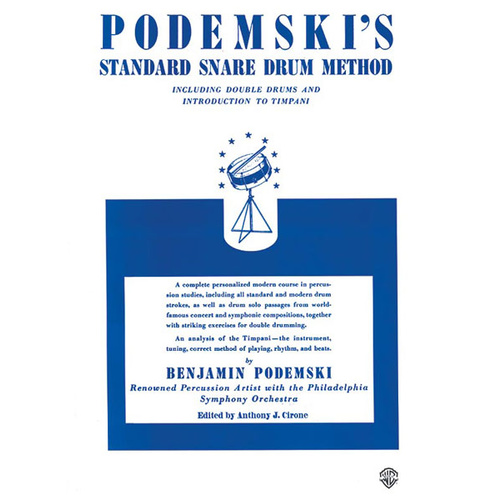 Podemski's Standard Snare Drum Method Book 