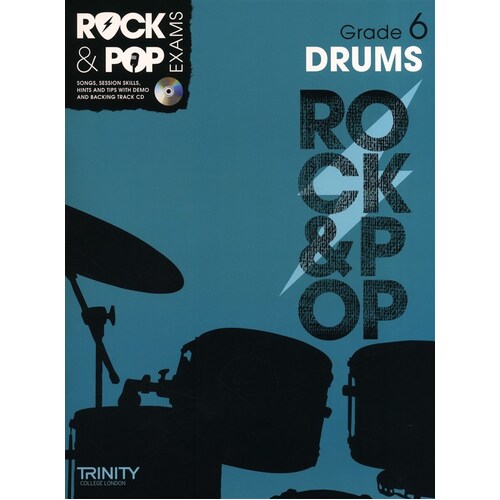 AMEB Rock & Pop Exams Drums Gr 6 Bk/cd