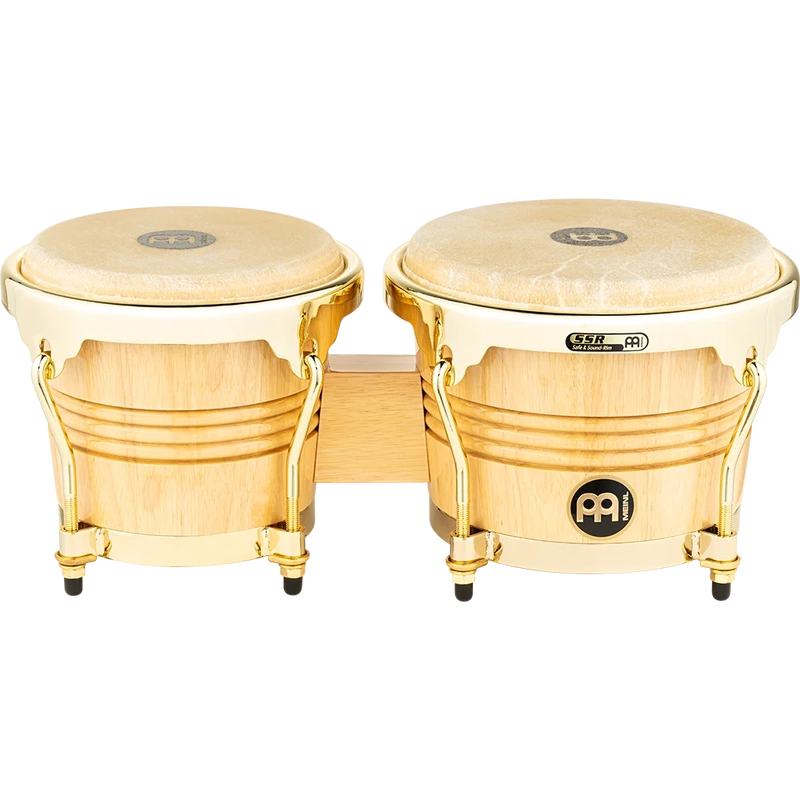 Meinl Bongo Wood, Gold Hardware, 6.75" & 8", Natural