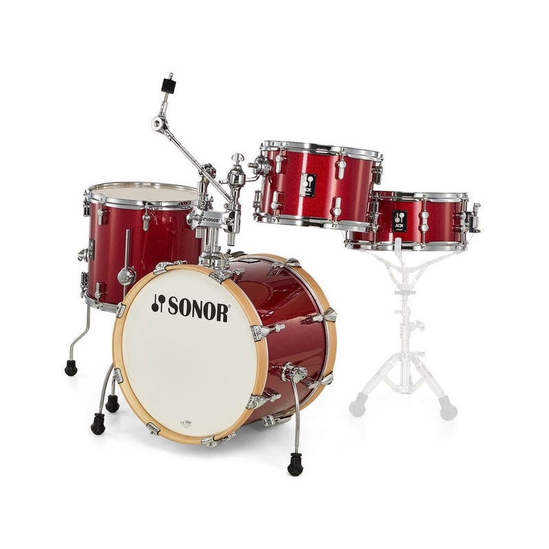 Sonor AQX Jazz 18" 4-Piece Shell Pack - Red Moon Sparkle