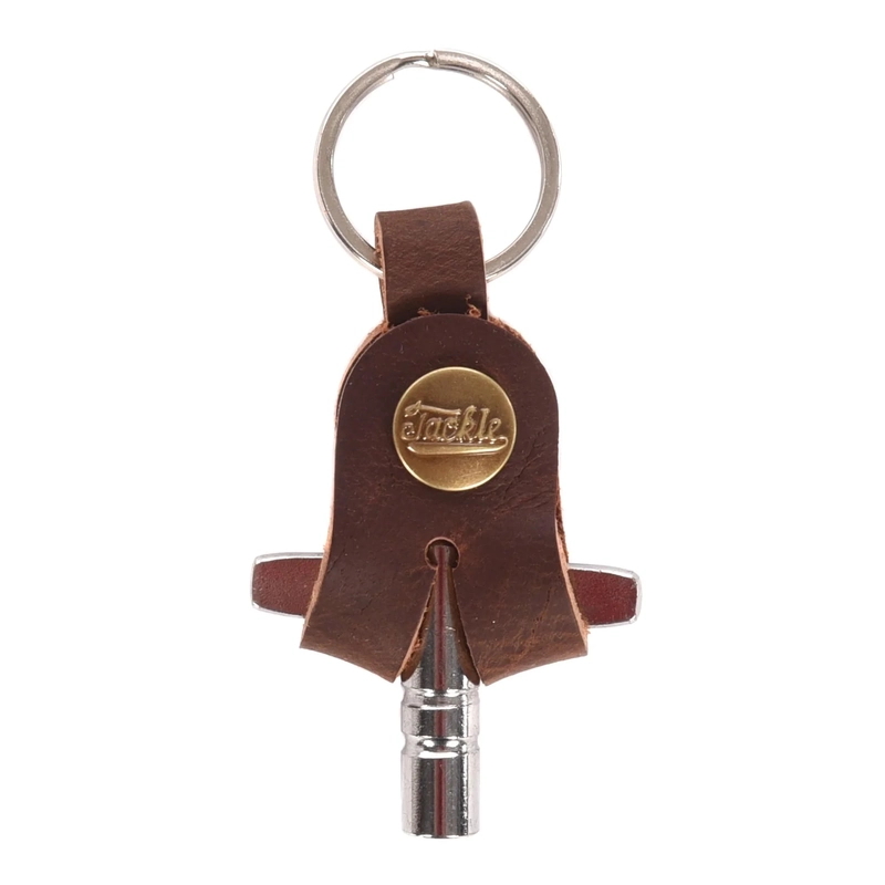 Tackle  Leather Drum Key Case - Mahogany
