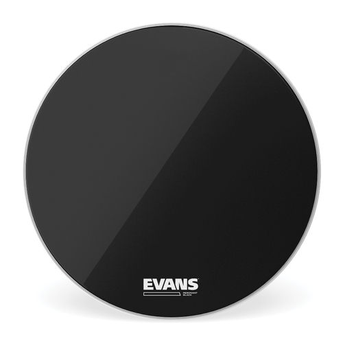 Evans Resonant Black Bass Drum Head, 22 Inch
