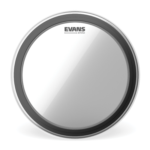 EVANS EMAD 24 INCH BASS DRUM HEAD BATTER CLEAR