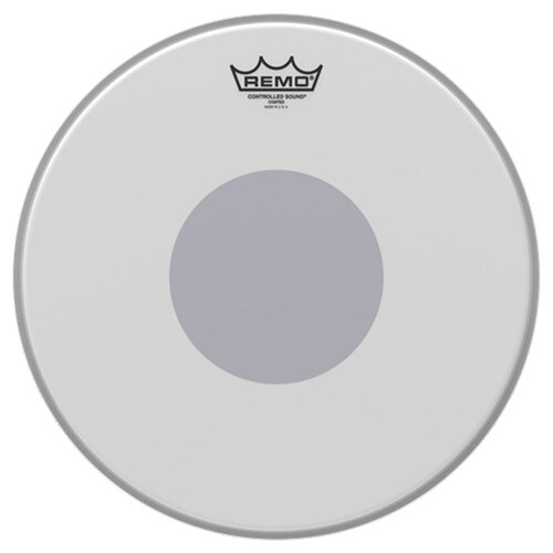Remo Controlled Sound 14" Coated w/ Black Dot Top Drum Head