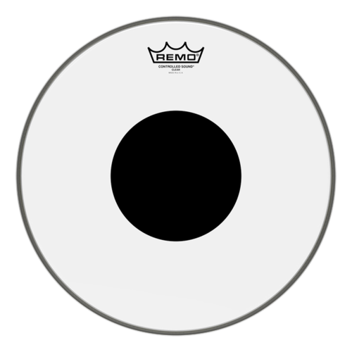 REMO CONTROLLED SOUND 06 INCH DRUM HEAD CLEAR BLK DOT ON TOP BATTER