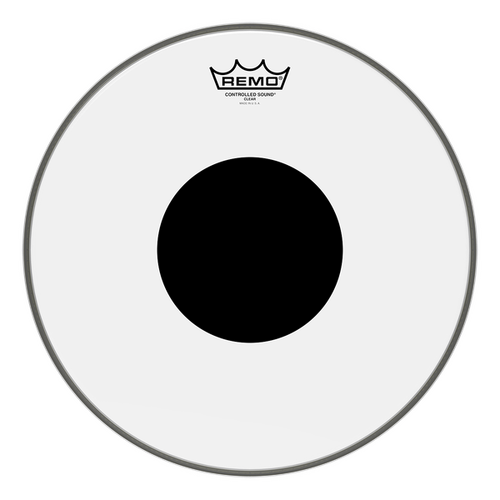 Remo Controlled Sound 15" Clear w/ Black Dot Top Drum Head