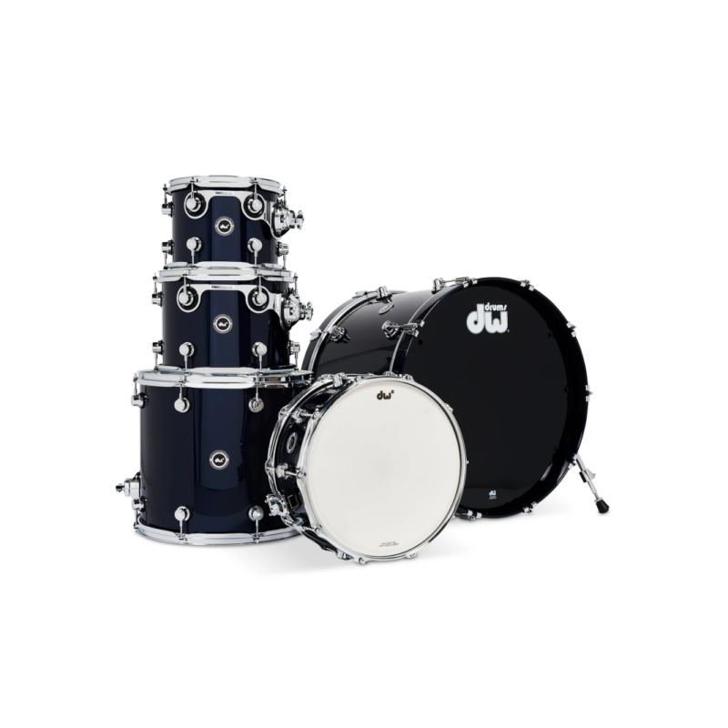 DWe 5pc Electronic Drum Shell Pack with Cymbals in Midnight Blue Metallic - PRE ORDER