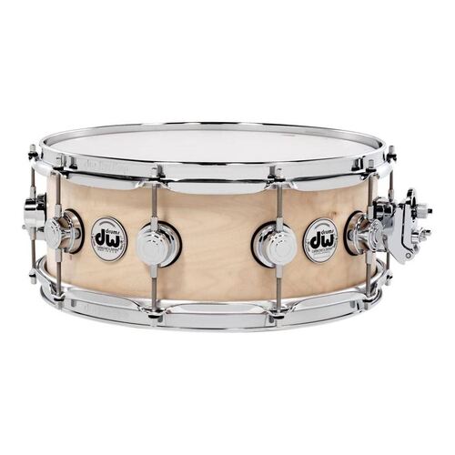 DW Collectors 14 x 5.5 Maple Satin Oil Snare Drum - Natural