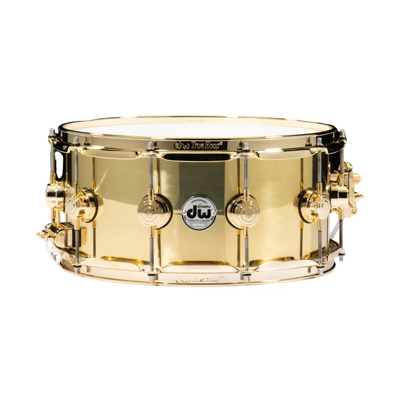 DW Collectors Series 14x6.5 Bell Brass Snare Drum w/ Gold Hardware