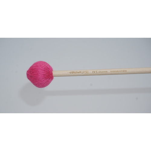 Vibrawell Etude Medium Soft Vibe/Marimba Mallets - Pink
