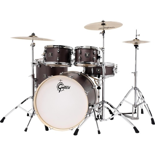 Gretsch Energy 22" 5-piece Drum Kit with Hardware -  Brushed Grey