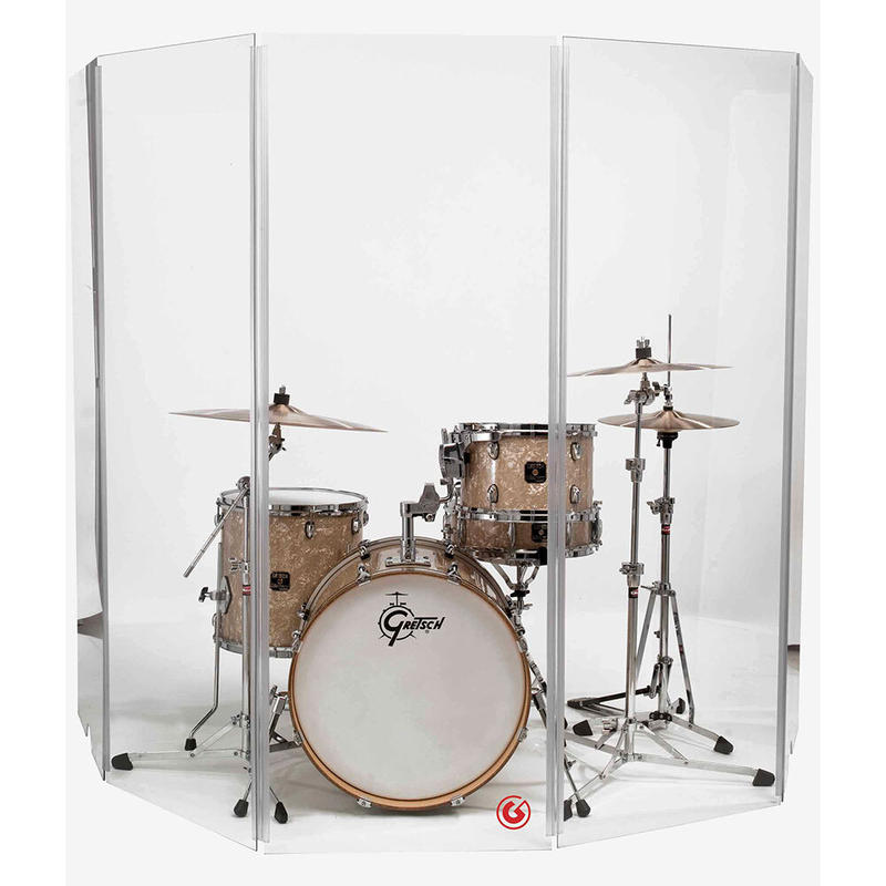 Gibraltar 5-Piece Acrylic Drum Sound Shield (5.5ft x 10ft)
