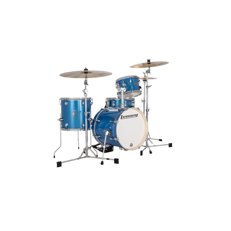 Ludwig Breakbeats Shell Pack - Blue Sparkle